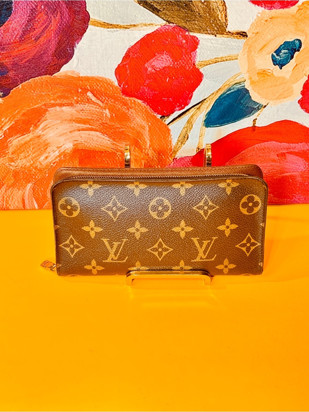 Louis Vuitton Monogram Canvas Brown Zip Wallet